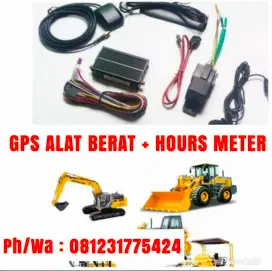 GPS tracker alat berat sensor hours meter
