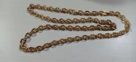 Kalung titanium rose gold tebal berat keren mewah cuma 140rb stock 1bh