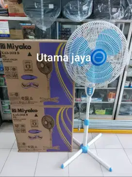 KIPAS ANGIN MIYAKO PLASTIK KAS-1618B PL (BARU DAN BERGARANSI)