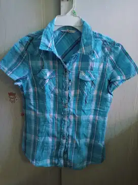 Kemeja anak branded original import second sz 5-8thnan