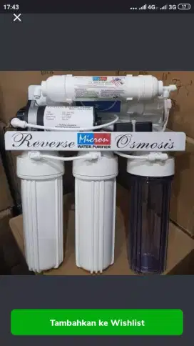 Mesin RO 100 gpd  15 galon per hari