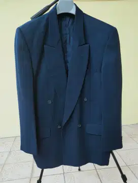 Jas Lawell Original Biru Ukuran L 4 Kancing Black