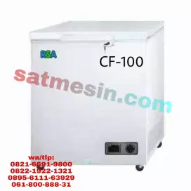 Mesin kulkas pembeku daging Frozen food chest freezer 100 liter RSA