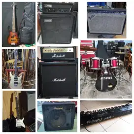 Alat band alat musik 1 set sound system