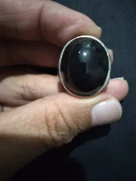 jual batu kecubung tanduk ring perak