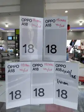 Oppo A18 Ram 4/128 Cash dan Kredit