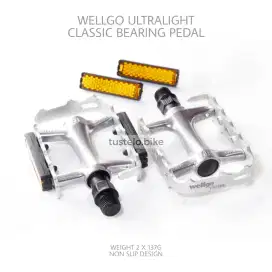 Wellgo Ultralight Classic Bearing Pedal Sepeda Vintage