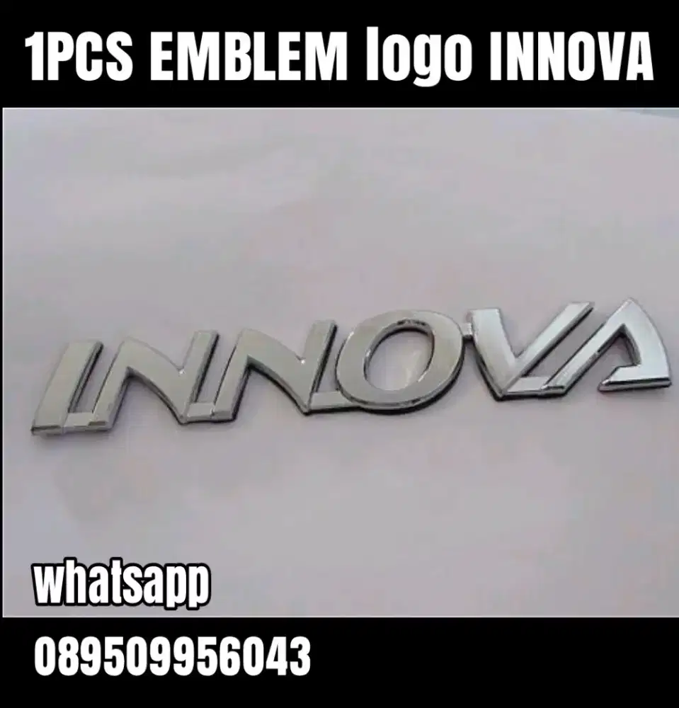 1x EMBLEM innova Chrome