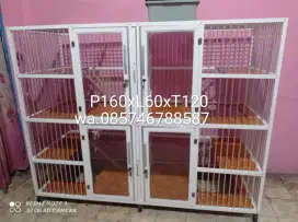 Kandang kucing aluminium 4 pintu