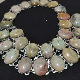 Ikat Pinggang Jadul batu Jasper calcadony