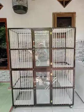 Kandang kucing alumunium