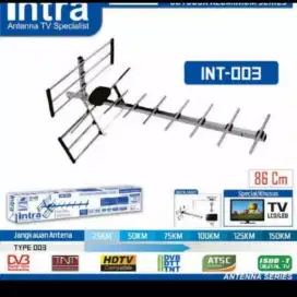 Antena TV, Led TV Digital TV outdoor Intra + Kabel 12m, kualitas bagus