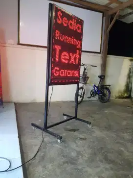 Running text outdoor free ongkir