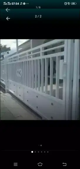 Pintu Pagar minimalis, Pagar dorong , pagar lipat