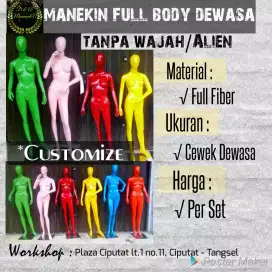 Manekin Full Body Tanpa Muka (Style Custom)