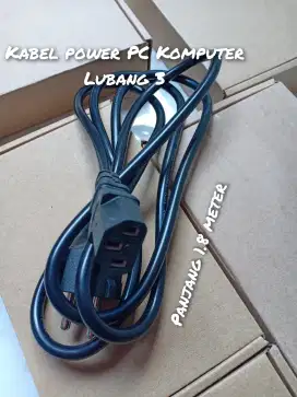 Kabel power PC Komputer Lubang 3 HIGH QUALITY ORI