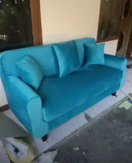 Service sofa panggilan ganti bahan kain/kulit