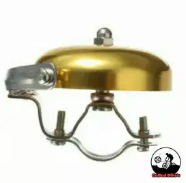 Bell Sepeda Vintage Bulat Gold/Silver