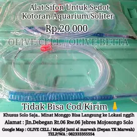 Alat Sifon / Alat Sedot Kotoran Didasar Aquarium atau Soliter