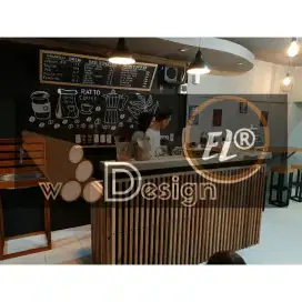 PENGERJAAN MEJA BAR KAYU VINTAGE DESAIN RESTO CAFE DLL