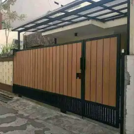 Pintu pager motif kayu wotplank GRC