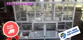 Kandang kucing alumunium 5 kamar