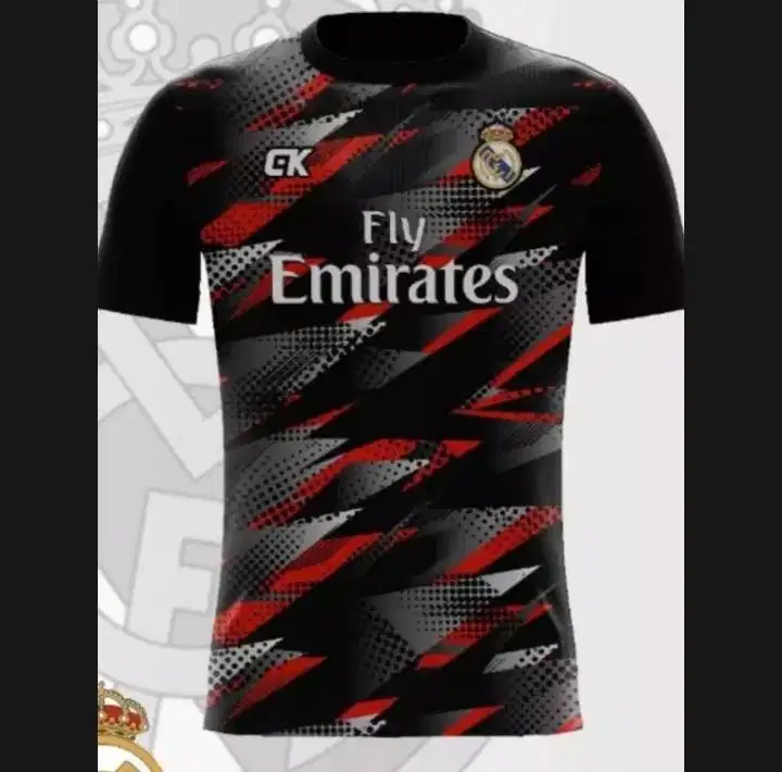 Jersey kaos baju futsal real madrid Printing