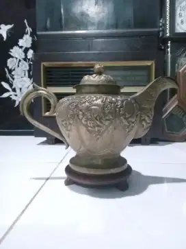 Teko kuno kuningan antik koleksi lawas vintage retro jadul klasik rare