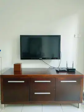 TV Cabinet kayu sungkai solid...