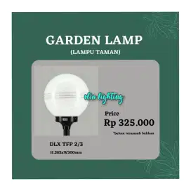 Lampu taman bulat