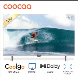 SmartTV Coocaa LED 40 Bezelles Digital YouTube Vidio WiFi HDMI(BARU)