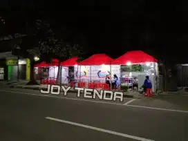 Tenda matic,lipat untuk usaha/niaga, ready juga kain atap, dinding