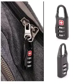 Gembok Swiss Gear Travel Bag Keychain Lock - Kunci Tas Ransel Swiss