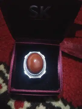 Cincin Batu Sulaiman Madu motip Sumur Bandung