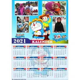 Kalender satu tahun coustem bebas design 10ribu/lbr