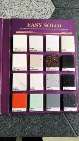 Solid Surface dan marmer sintetis premium