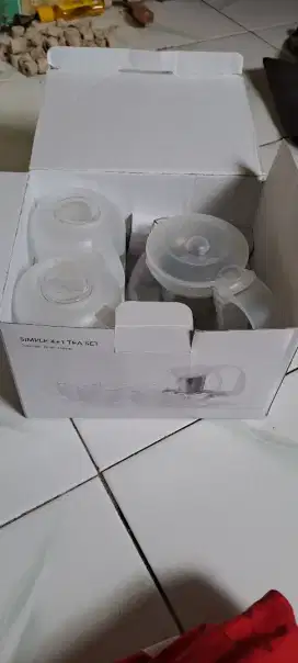 Miniso Tea set 4+1 simple stanless stel strainer