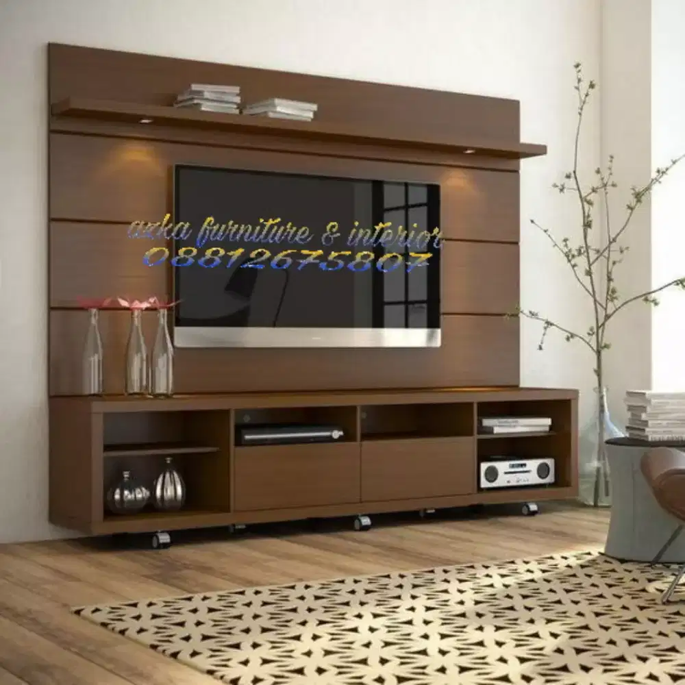 bacdrop tv custom bebas murah!!