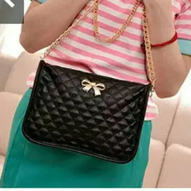 Fashiob Import Bowtie Black Bag