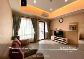 Disewakan Apartement Sudirman Park Low Floor 3BR Full Furnished