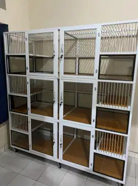 Kandang kucing Almunium 6 kamar