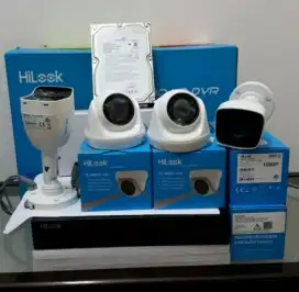 Paket 4 kamera cctv Hilook 2Mp Gratis pasang terima beres.