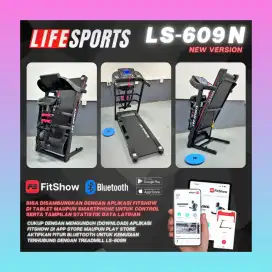 Alat fitnes treadmill  elektrik 3 fungsi promo murah