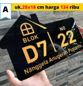 Nomer rumah akrilik