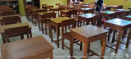 set meja sekolah jati