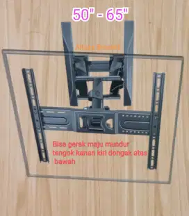 Bracket TV  Plus Pasang  50inchi s/d 75inchi  Cocok Semua merk tv
