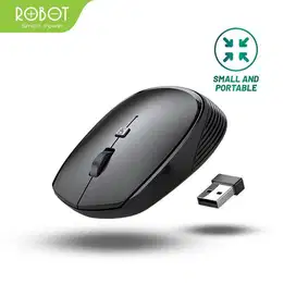 Mouse Wireless ROBOT M205 2.4G 1600DPI untuk PC Laptop - #IRone
