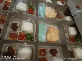 Paket Nasi kotak Rendang Nasi box siap kirim