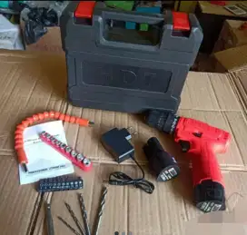 (rumah teknik.jogja)mesin bor cordless, komplit, 1 set