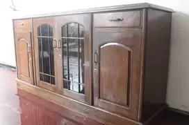 LEMARI BUFET  KAYU JATI